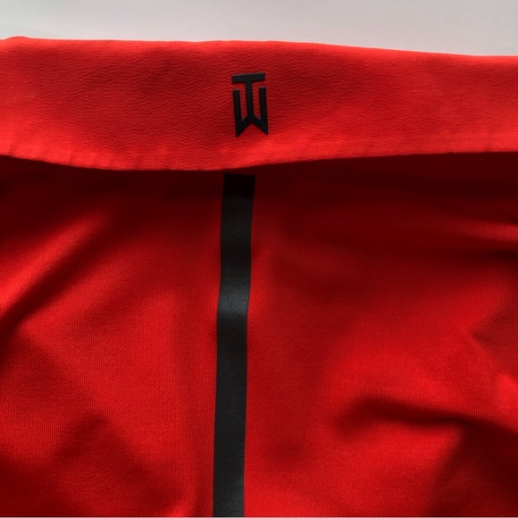 NIKE Dri Fit Tiger Woods Collection Polo Men’s Size Large 1/4 Zip Red - Picture 5 of 9